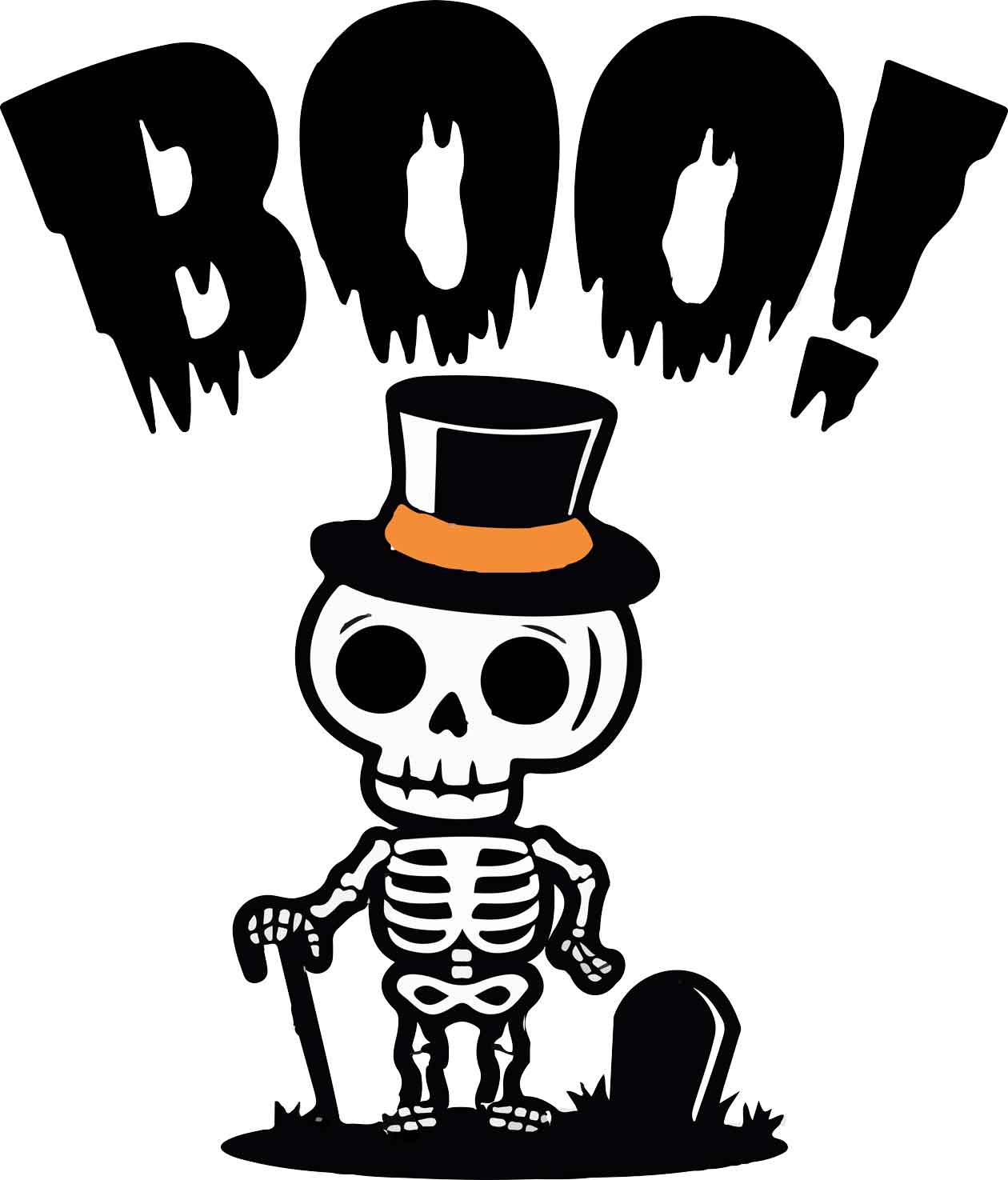 Boo-typography-and-Artwork-T-Shirt-Design