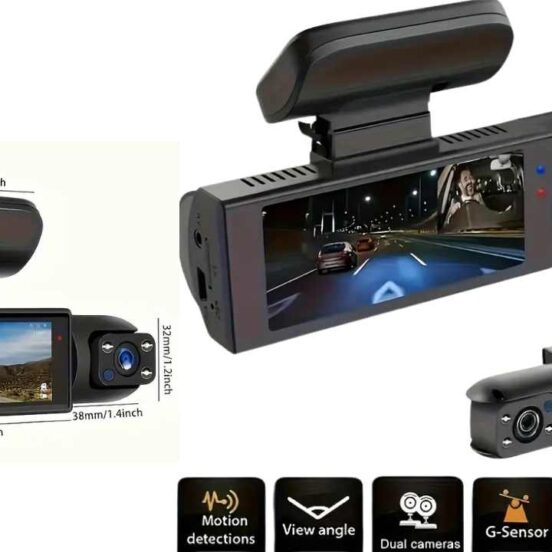 1080P Dual Camera Dash Cam for Cars