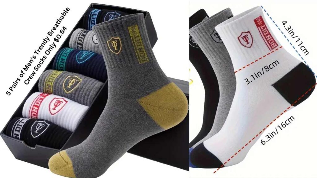 Breathable Crew Socks