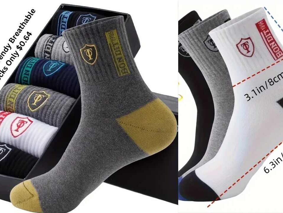 Breathable Crew Socks