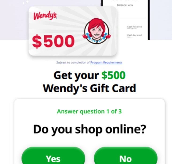 Wendy Gift Card