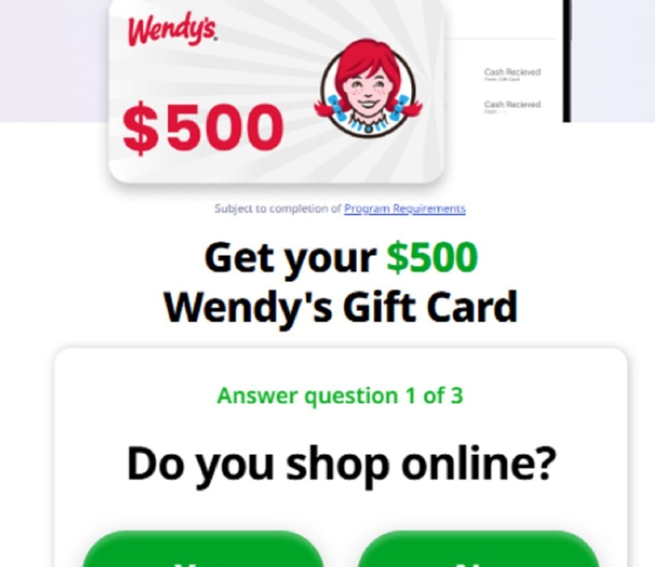 Wendy Gift Card