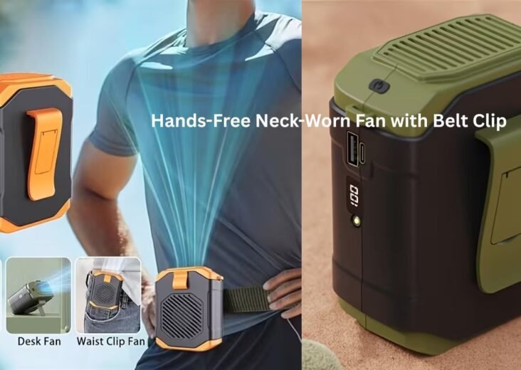 Portable Outdoor Waist-Mounted Fan