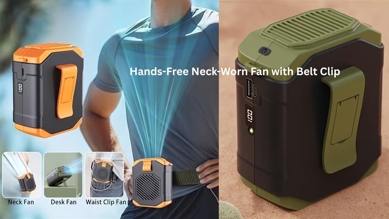 Portable Outdoor Waist-Mounted Fan