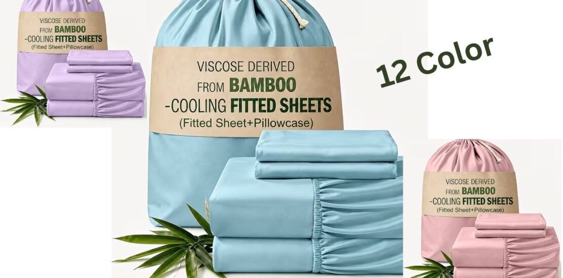 Bamboo Cooling Bed Fitted Sheets Set